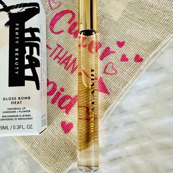 Fenty Beauty Fussy Heat Gloss Bomb Heat Lip Plumbing Luminizer & Prada Candy #6 - Picture 5 of 17